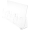 Plymor Clear Acrylic 3-Pocket Tri-Fold Brochure Literature Holder (Countertop), Fits Documents Up to 4" Wide